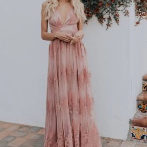 Vici ANTONIA MAXI DRESS - MAUVE Only worn once. Make me an offer.